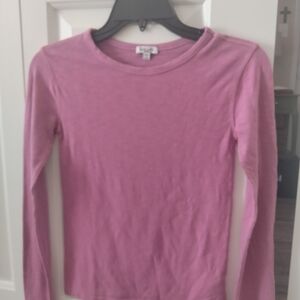 Splendid Vibrant Pink Long Sleeve Tee